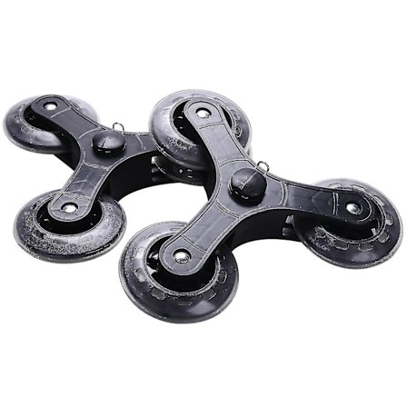 2 stk/sett Svarte Handlekurv Vogn Hjul Koffert Rulle Erstatning Hjul Skiver