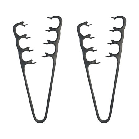 2 stk. teksturerende hårbørste skaber fyldigere look skjuler hovedbundsafskedning ABS-kam til daglig styling unisex