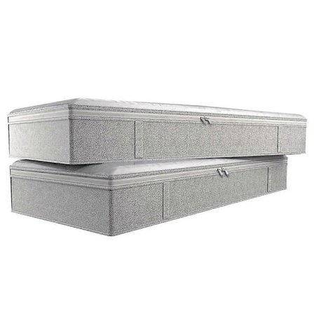 Hopfällbara förvaringslådor under sängen, stora förvaringslådor under sängen, tjocka, andningsbara förvaringsväskor för kläder under sängen