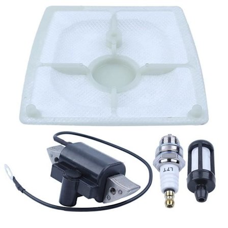 Tennplugg, luftfiltersett kompatibelt med 041 041AV 041G motorsag OEM 11104043200 Bosch reservedeler 2 204 211 052