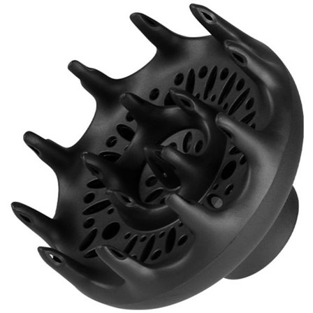 Svart orkidé hår diffuser, en hårføner med en dyse diameter på 1,8 tommer, egnet for krøllete og bølgete hår