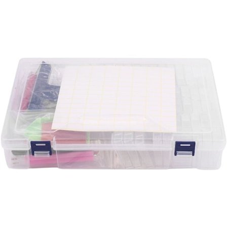 64 stk. serie bærbare maling opbevaringsbeholdere opbevaringsboks maleri tilbehør værktøjer til broderi