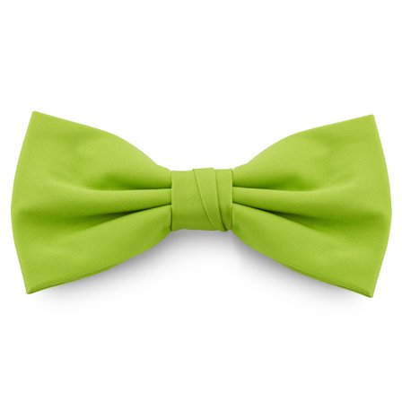 Muszka w kolorze limonkowym z zapięciem Basic dla mężczyzn - Muszki gotowe do noszenia