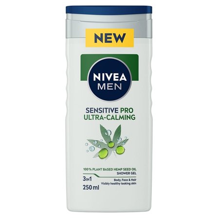 NIVEA NIVEA MEN Sensetive Pro Shower 250 ml, Mænd, Kropspleje, Bad & Brus