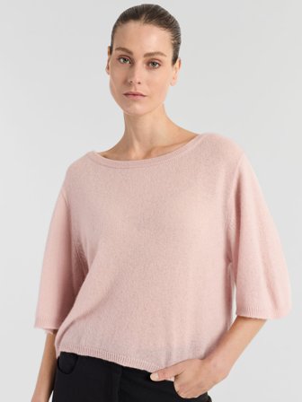 Kashmina - Kashmirtopp "Vaar" - Rose glow - Size M
