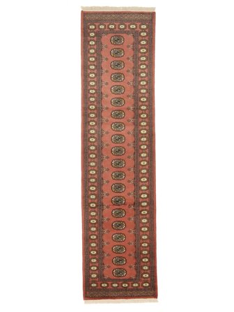 Oriental Pakistan Bokhara 2Ply Rug 80X306 Runner Brown/Dark Red Wool, Pakistan
