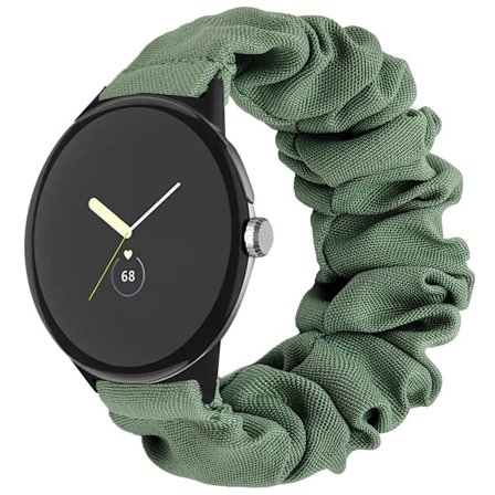 Kompatibel med Google Pixel 2 Smartwatch Armband - Tyg Elastisk Scrunchie Ersättningsarmband för Pixel 2