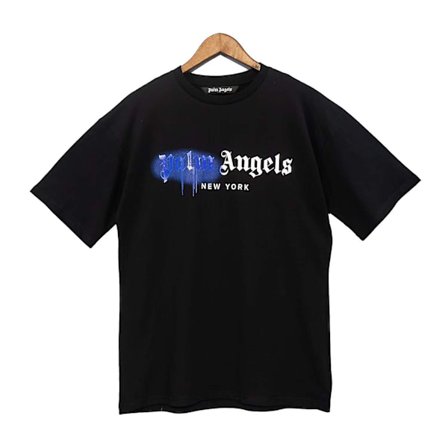 Palm Angels 22Ss Unisex Tryckt Mode Casual Kortärmad Bomull style8 S