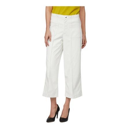 Twinset Leather Broek , Wit , Dames , Maat: S