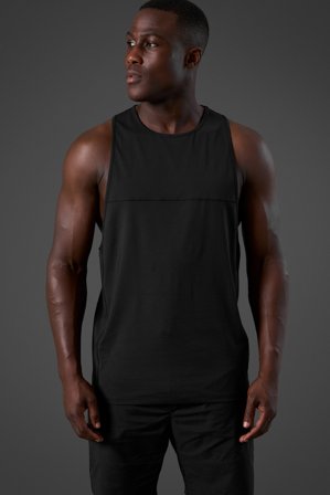 ICANIWILL - Reboot Stringer Top Men Black - Miehet - Treenivaatteet ICIW:ltä