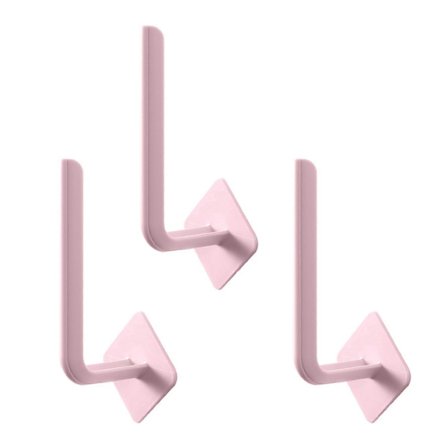 3 stk Veggkroker Sterk Bæreevne Vanntett L-formet Sporløs Henger Baderom Kjøkken