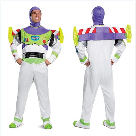 Halloween Toy Story Buzz Lightyear Cosplay Kostym Tecknad Docka Scenframträdande Bodysuit Vuxen Kostym Hela Dräkter A 180