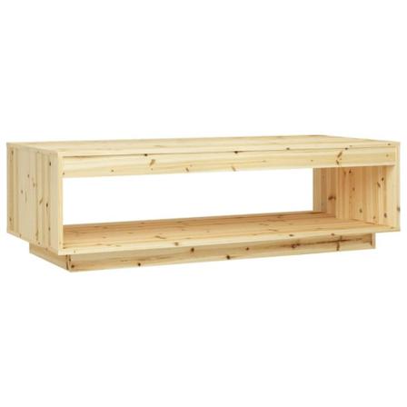 Vidaxl Soffbord 110x50x33,5 Cm Massivt Granträ Brun