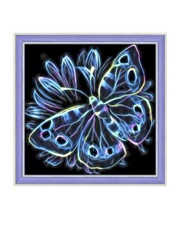 Diamond painting Lysande fjäril