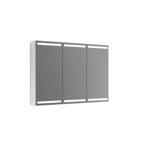 Dansani Luna Level Spegelskåp 120 cm, med ljusstyrning, Badrum