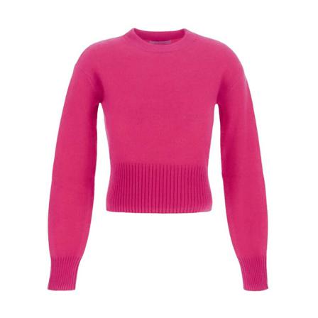 Laneus Round-neck Strik Pink, Dame Striktrøjer