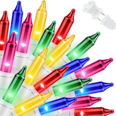 Julbelysning, 100 Glödlampor Mini Ljusslinga för Inomhus &