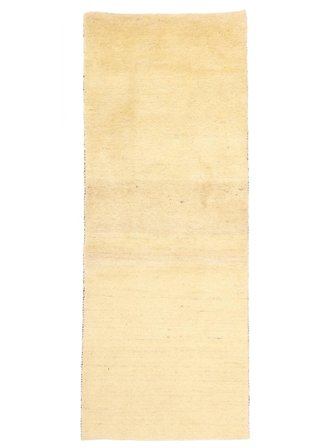 Hand Knotted Gabbeh Persia Rug 77X203 Persian Wool Orange/Beige Small
