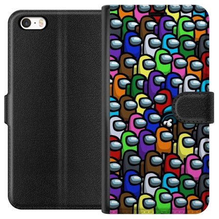 Kompatibelt Plånboksfodral till Apple Apple iPhone SE (2016) Among Us