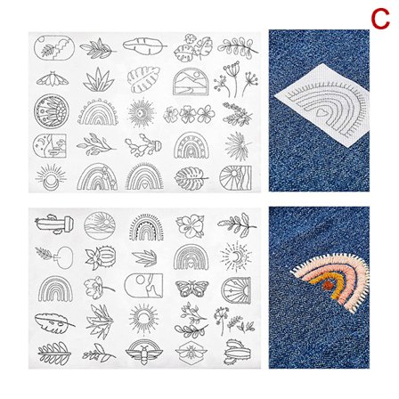 Vannløselig Stabilisator for Broderi Stick and Stitch Embroi