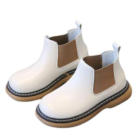 Flickor Pojkar Elastiska Mjuksulor Ankel Boot Pull On Chelsea Boots
