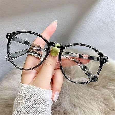 -1.0-1.5-2.0-2.5-3.0-3.5-4.0 Ferdige nærsynthetsbriller for kvinner Vintage Anti-blå (FMY)