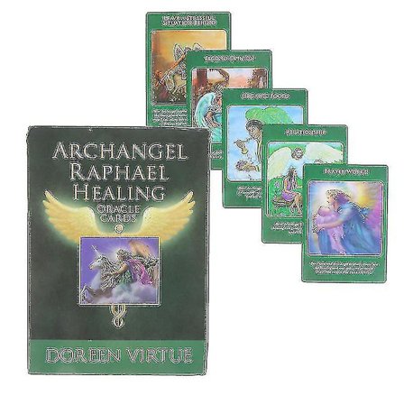 Ärkeängel Rafael Healing Oracle Cards Tarotkort Profetia Spådom Brädspel