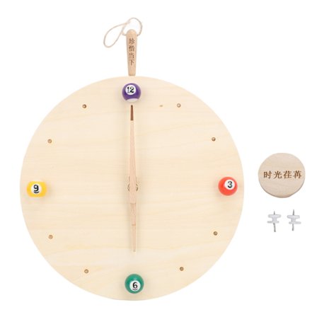 Pool Kugle Væg Ur 12 Tommer Schima Superba Træ med 2 Søm Billard Tid Ur til Værelse Dekoration