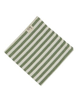 Serviett stripet Svea Grønn