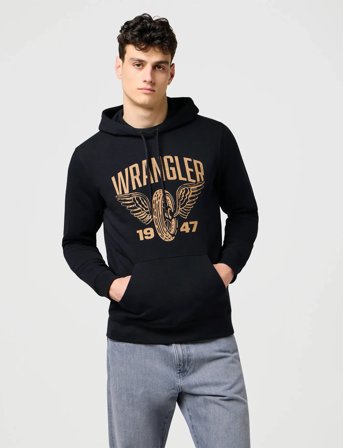 Wrangler Americana Hoodie - Black - M
