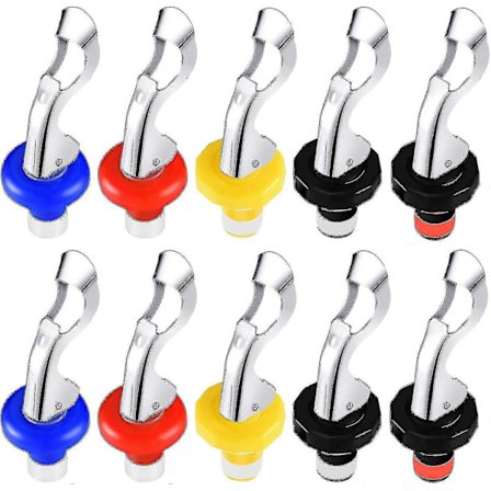 10 Stycken Silikon Vinkorkar Vinflaskpropp Manuell Kork Vinflaskproppar