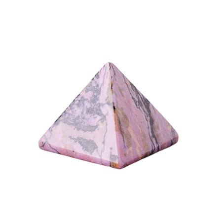 4CM naturliga kristaller Pyramid Ornament Personlig skrivbordsdekoration för vardagsrummet i sovrummet rosa stone
