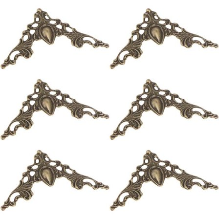 24 Dekorativa Metallhörnskydd för Album, Bord, Hörn