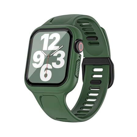 Klockarmband med Skärmskydd för Apple Watch 4-6, 44mm Apple Watch 4-6 Gen 41/44mm