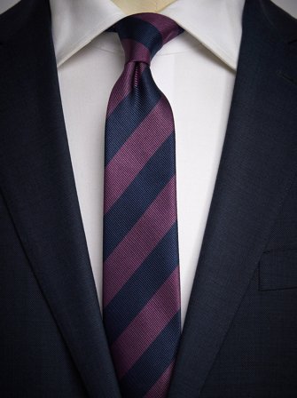 John Henric Men's Blue & Purple Tie Club Size 6,5