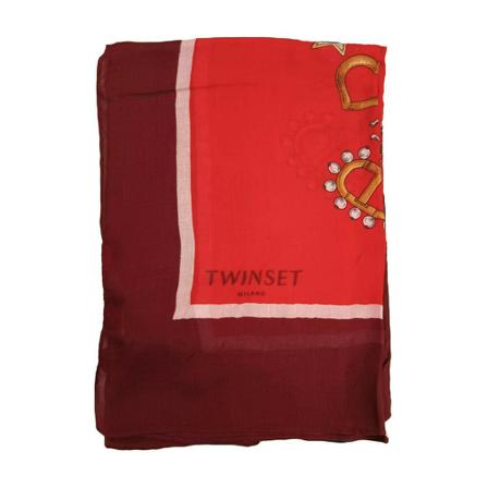 Twinset, Pocket Scarves Rood, Dames, Maat:ONE Size,Modal
