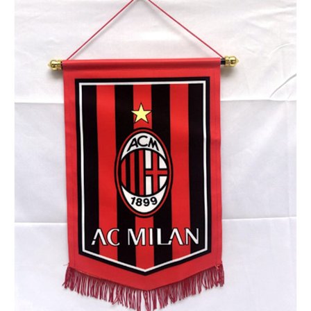 Jud- bar dekorativt flag fodbold stor femkant AC Milan