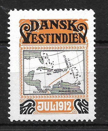 Dansk Vestindien - AFA jul 1912 - Ubrugt