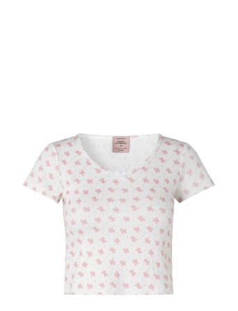 T-Shirt Ss White Barbara Kristoffersen By Rosemunde