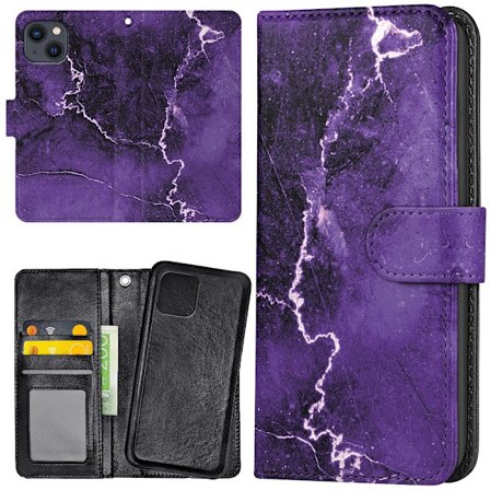 iPhone 14 - Plånboksfodral/Skal Marmor