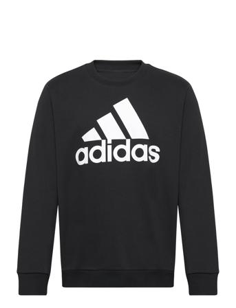 Essentials Fleece Big Logo Sweatshirt Sweat-shirt Genser Svart Adidas Sportswear*Betinget Tilbud