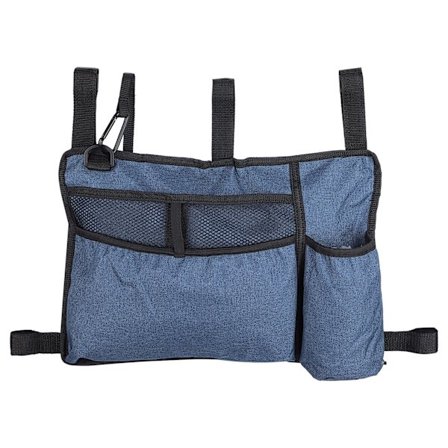 Walker Bag Vannbestandig Rullestol Oppbevaring Sideveske Walker Organizer Lommepakke Blå