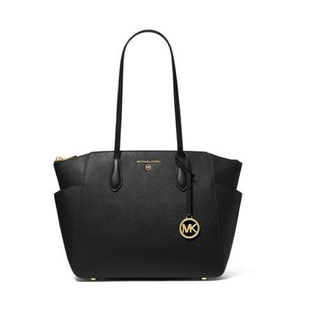 Michael Kors, Tote Bags Zwart, Dames, Maat:ONE Size,leer