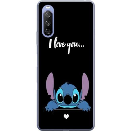 Sony Xperia 10 III Gennemsigtig cover Stitch Jeg Elsker Dig