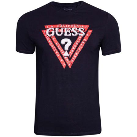 Shirts Guess Jasin Cn Ss Tee Svarta 183 - 187 Cm/l