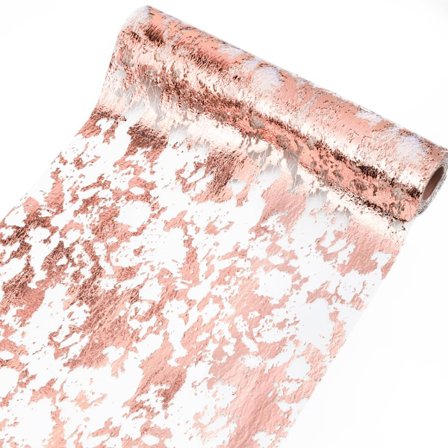28CM x 10M Organza Tulle -pöytäliina rullalla, Rose Gold, ei-kudottu
