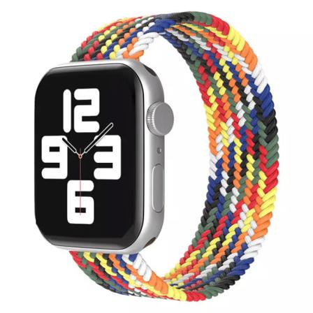 Flätat Armband Apple Watch 38/40/41 Välj Färg/storlek Färgglad L