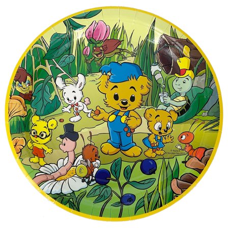 Papperstallrikar Bamse Natur 8-pack