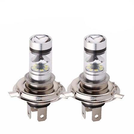 2 ST LED-lampe hvid bil Motorcykel Forlygte High Power 8000K F - Perfekt Hvid White 9005