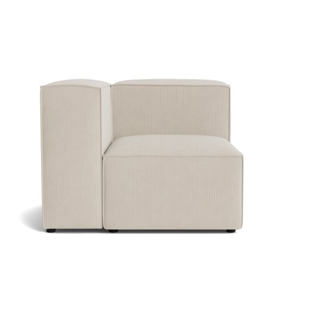 Lissabon hjørnemodul, venstrevendt - Rebel Beige - 100x100x72 - Sofa